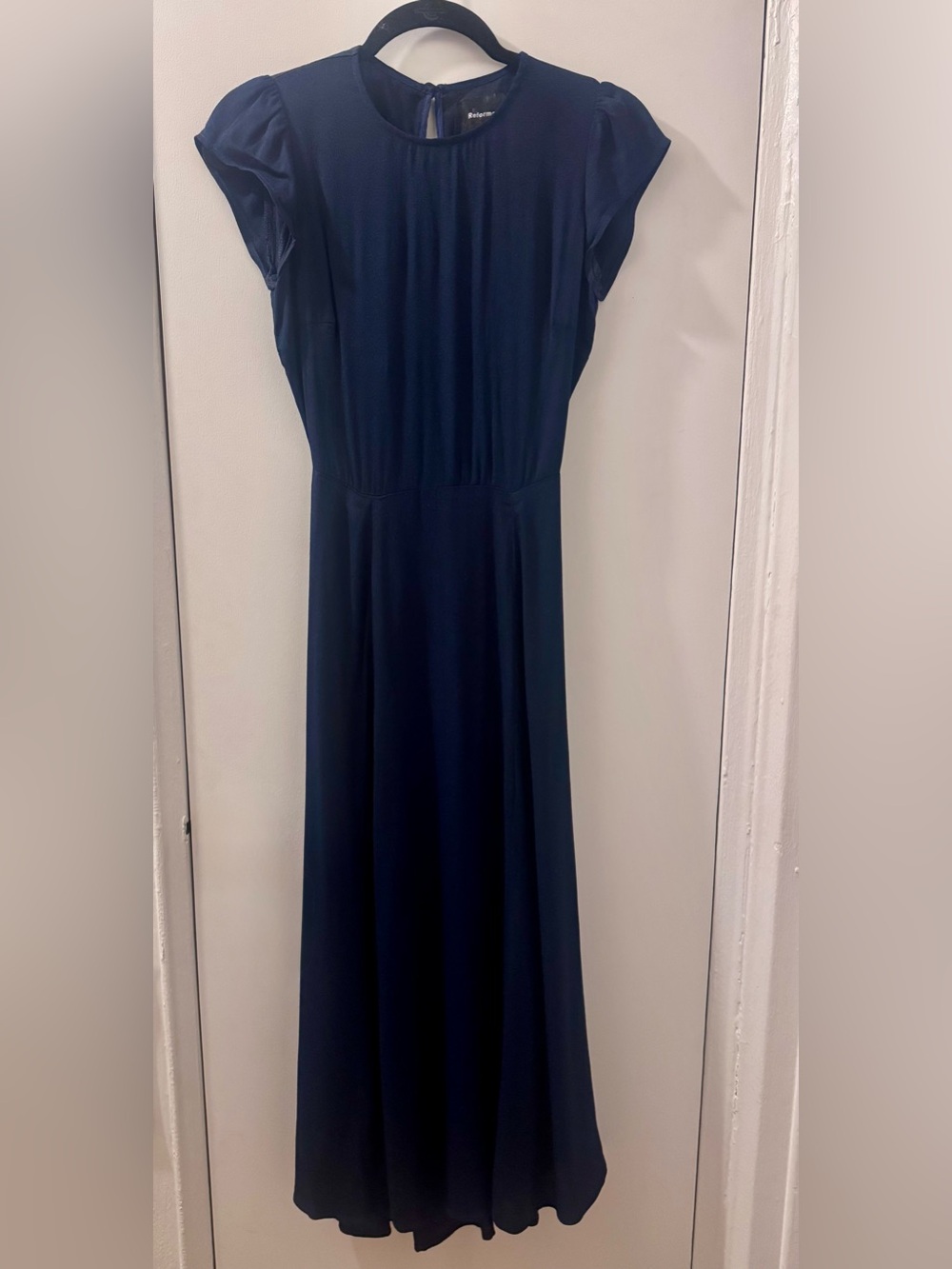 Reformation Gavin Dress in Navy, Size 0